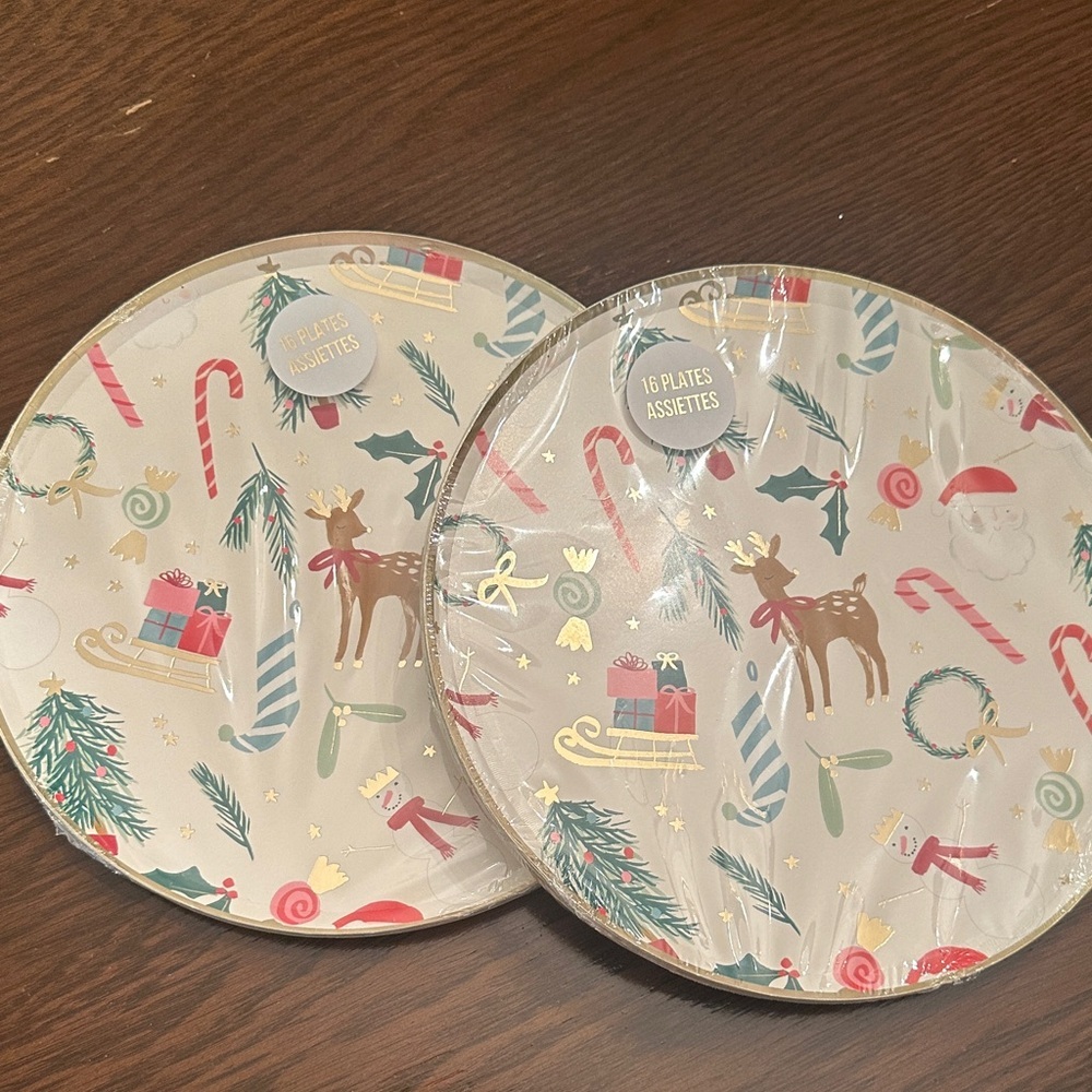 Meri Meri Christmas dinner plates set of 16